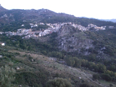 The mountain town of Novara.